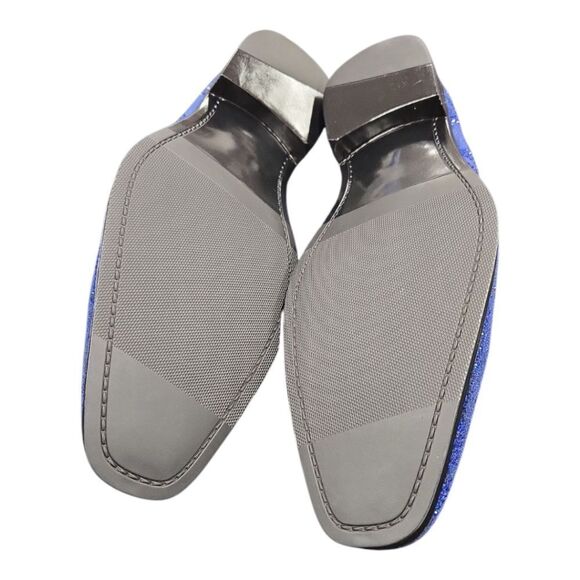 AFTER MIDNIGHT VINTNER VELVET COLLECTION:WINE CRYSTAL-STUDDED SMOKER SHOES. - Picture 6 of 7